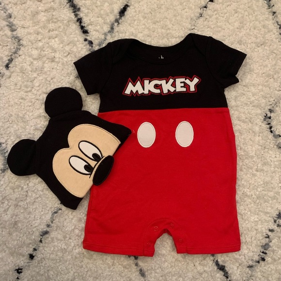 Mickey Mouse Romper Set EUC - Picture 3 of 4